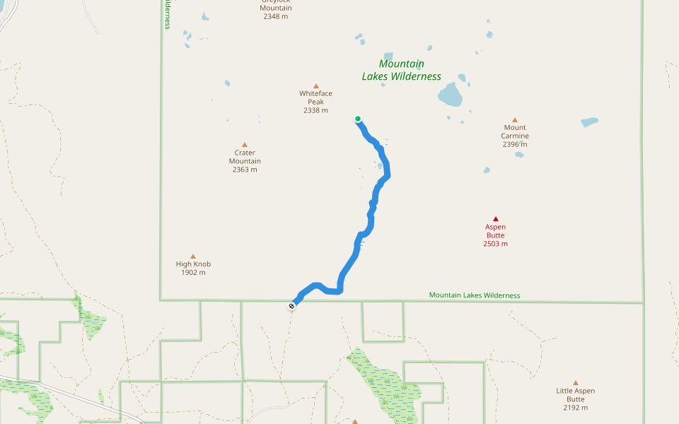 Clover Creek Trail walking route map in Klamath Falls