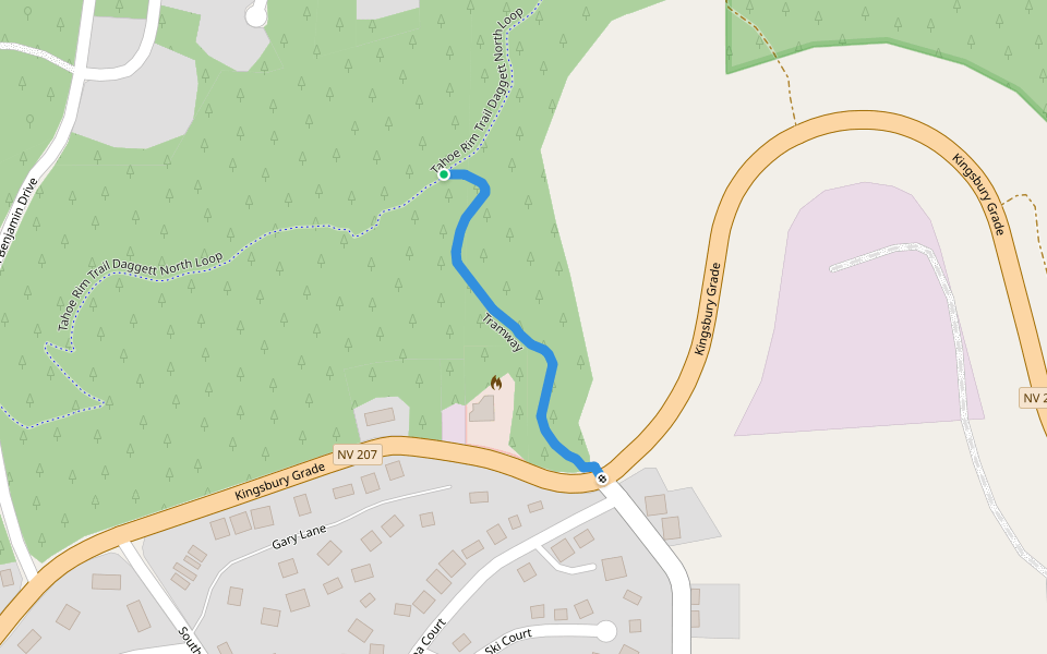Tramway walking route map in Glenbrook