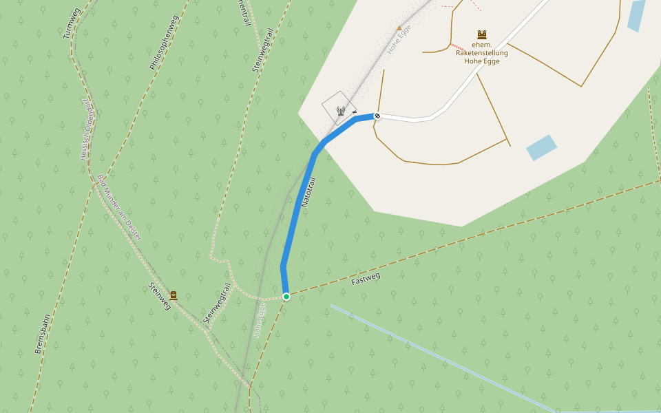 Natotrail walking route map in Bad Münder am Deister