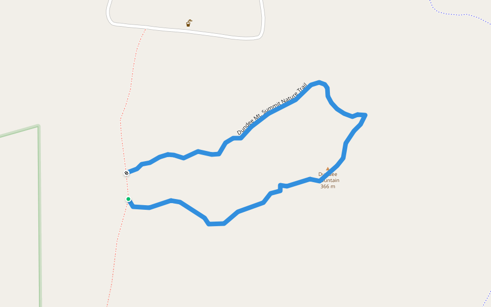 Dundee Mt. Summit Nature Trail walking route map in Cascade
