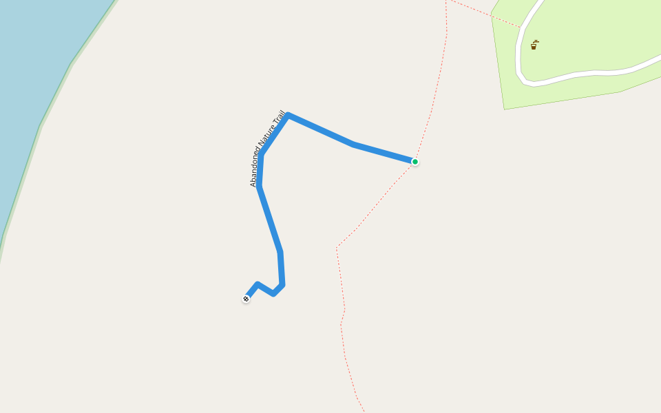 Abandoned Nature Trail walking route map in Cascade