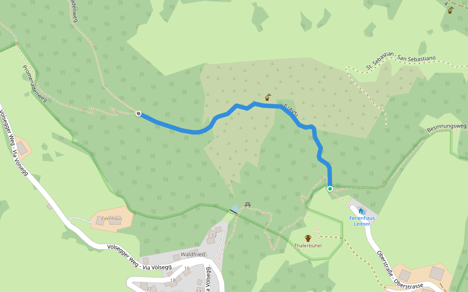 6 (AVS) walking route map in Tires