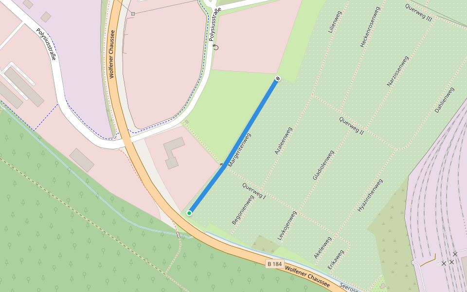 Margeritenweg walking route map in Dessau-Roßlau