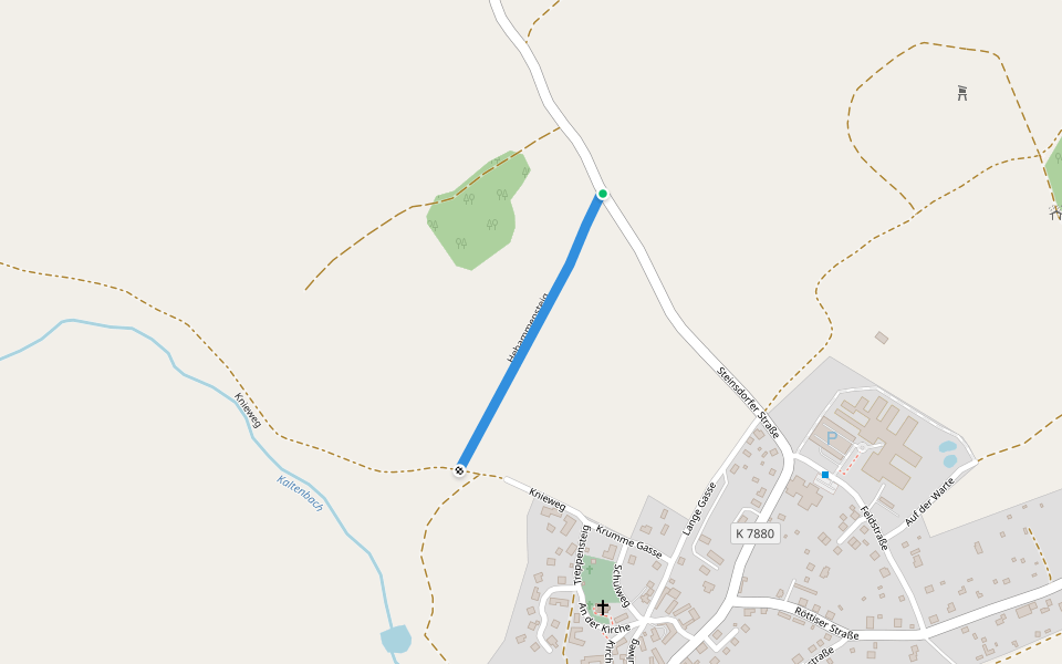 Hebammensteig walking route map in Plauen