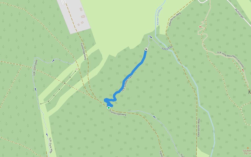 TCR: Glibber Trail walking route map in Breitenbrunn/Erzgebirge