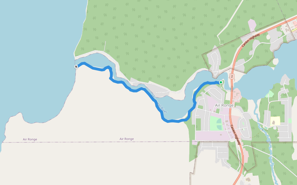 Heritage Trail walking route map in Air Ronge