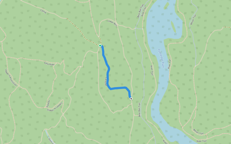 Carousel walking route map in Courtenay