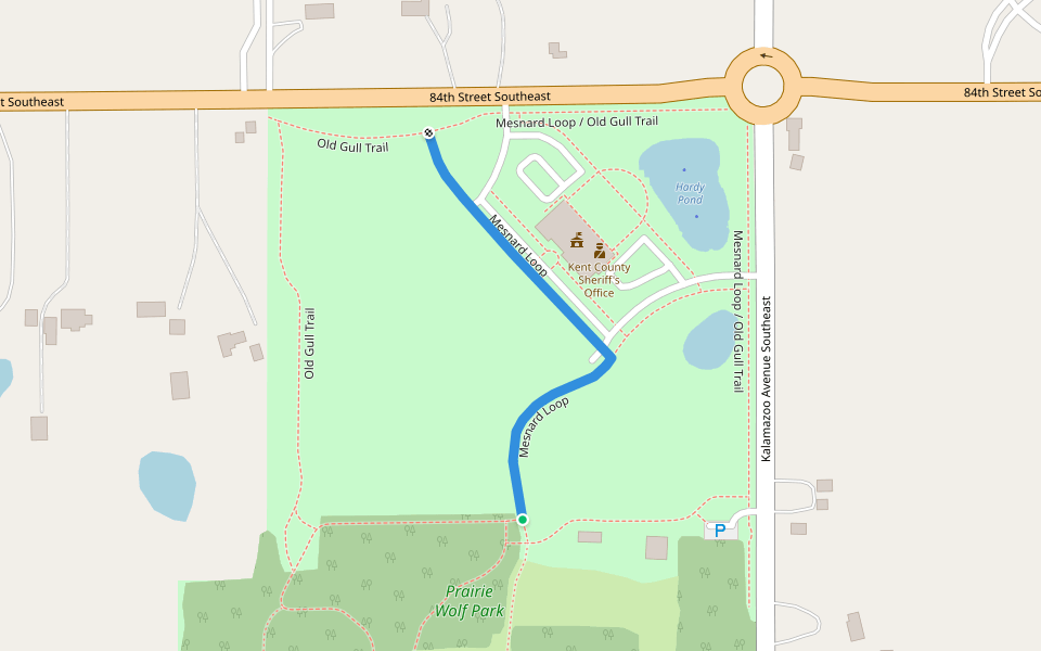 Mesnard Loop walking route map in Caledonia