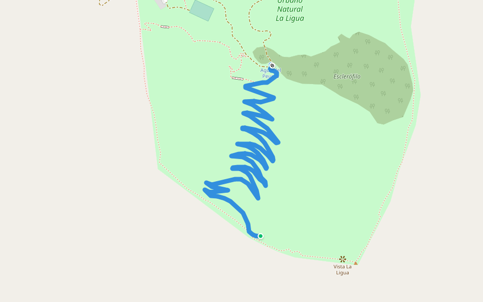 Trail to Summit 3,023 km Hiking La Ligua, Valparaíso Pacer