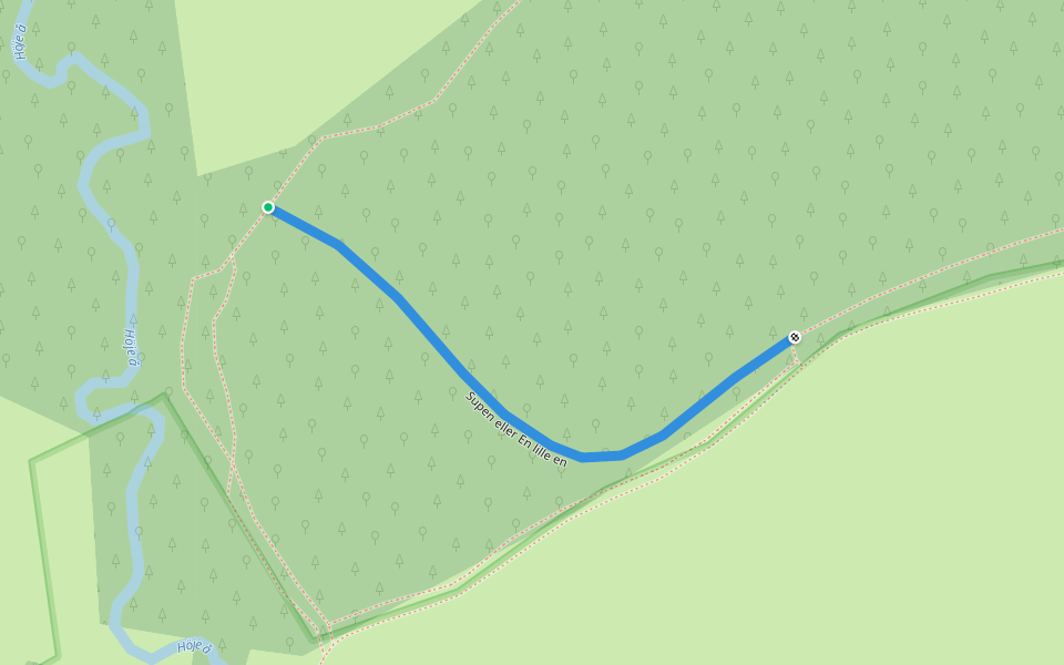 Supen eller En lille en walking route map in Genarp