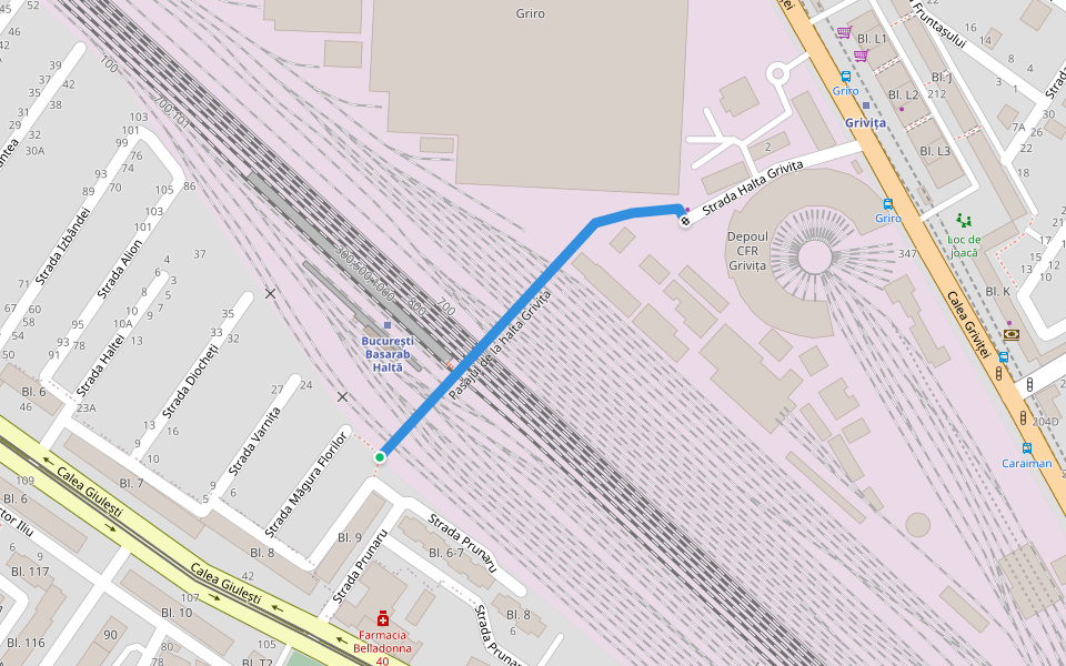 Pasajul de la halta Grivița