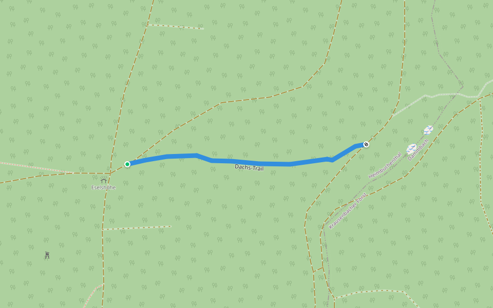 Dachs-Trail walking route map in Heimbuchenthal