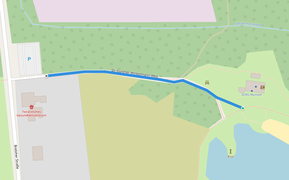 Dr.-Günther-Winkelmann-Weg walking route map in Munster