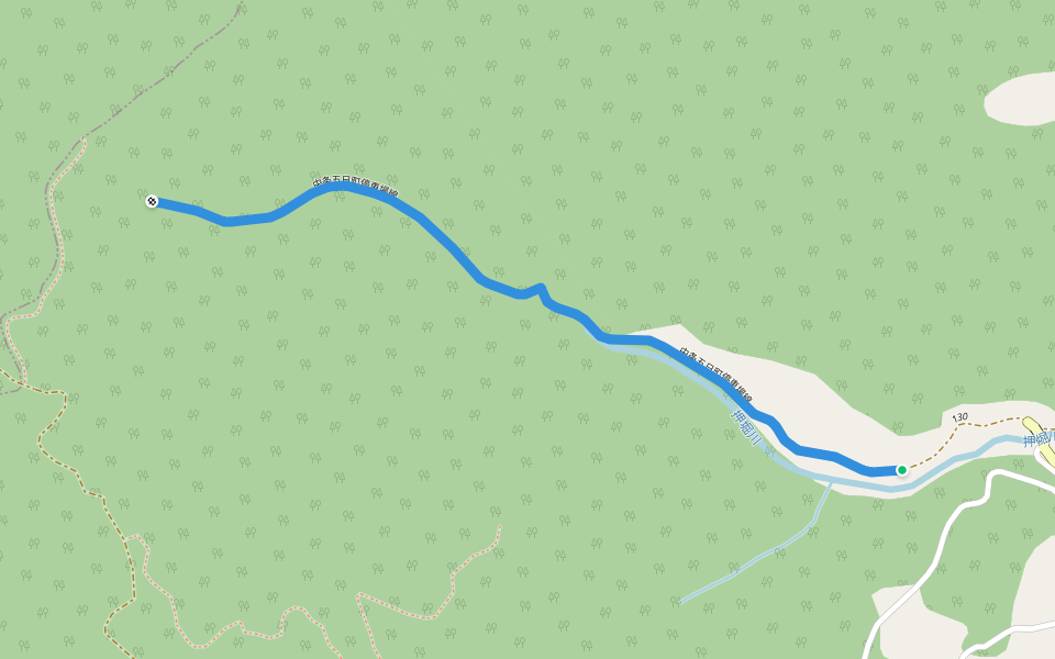 中条五日町停車場線 walking route map in Minamiuonuma