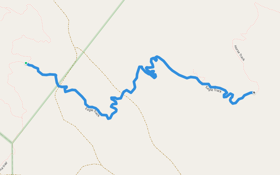 Eagle Track walking route map in East Side