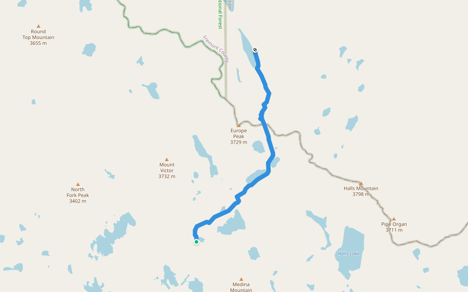 Europe Canyon Trail walking route map in Boulder