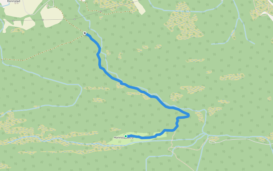 Rotåstigen walking route map in Vindøla