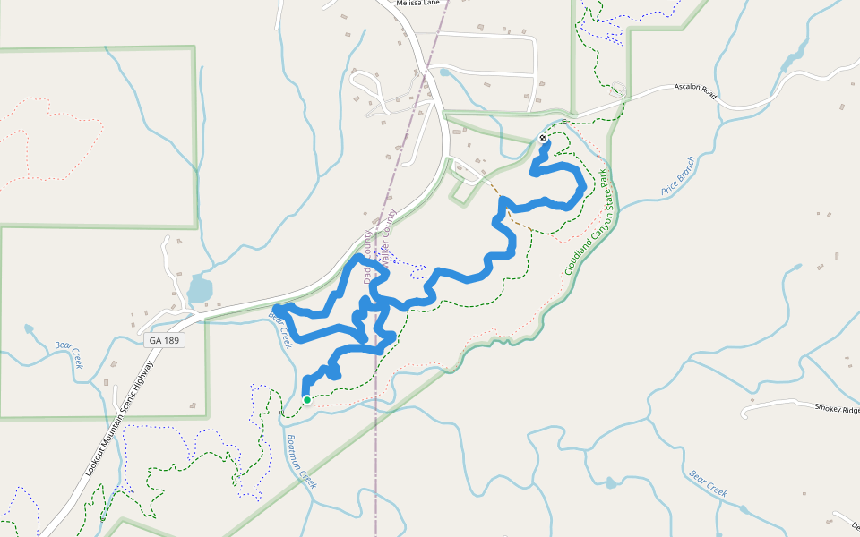 Barkeater Hiking Trail Rising Fawn, Pacer