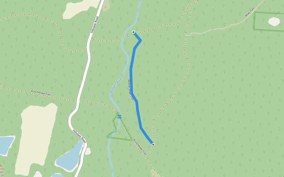 Beaver River Trail walking route map in Richmond