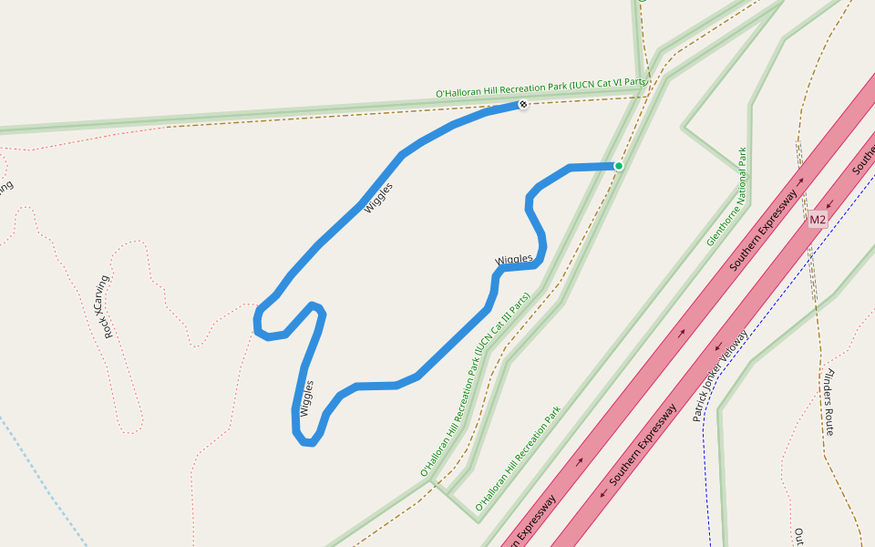 Wiggles walking route map in Sturt