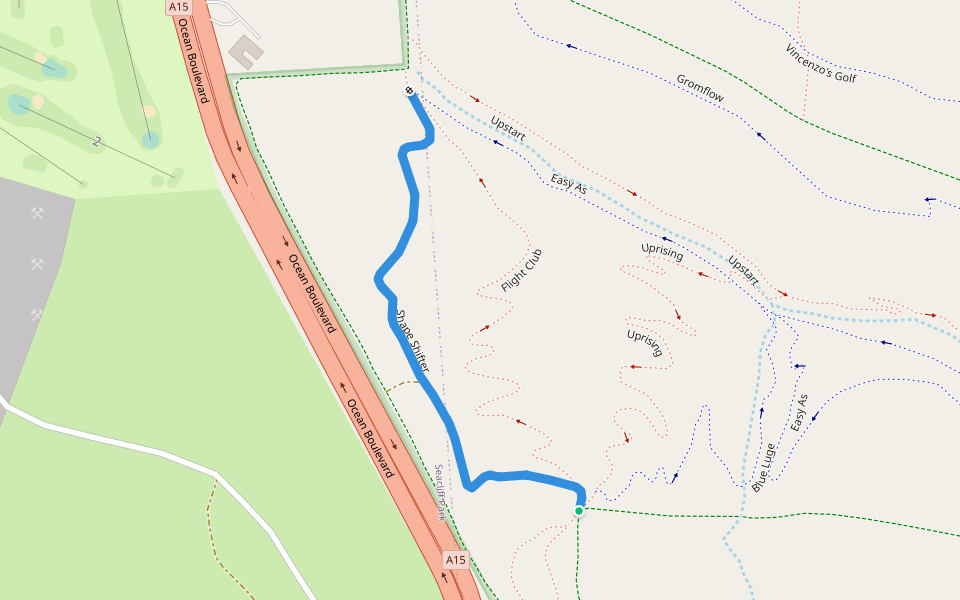 Shape Shifter walking route map in Seaview Downs