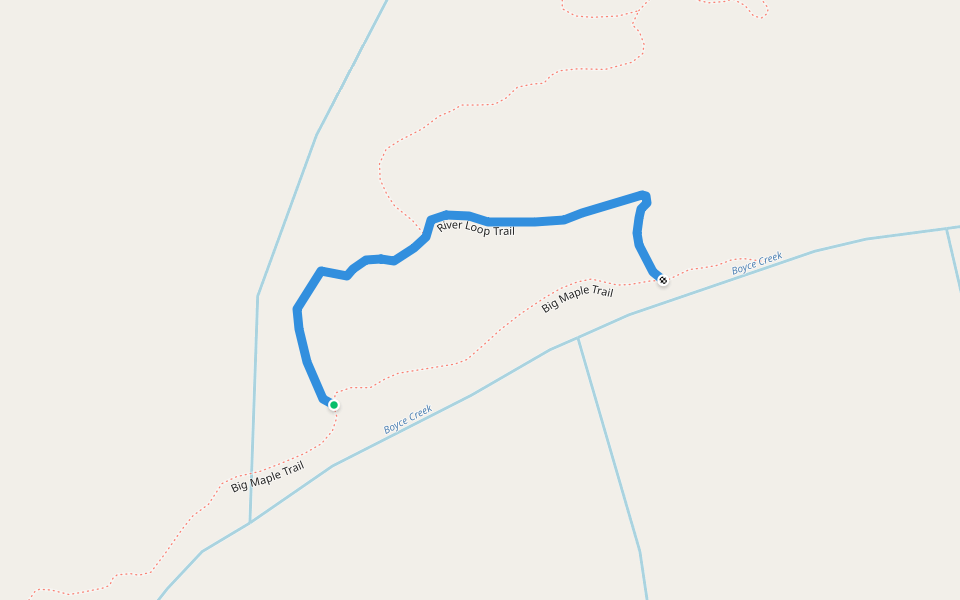 River Loop Trail walking route map in Seabeck