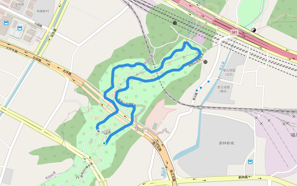 金鸡山览城栈道