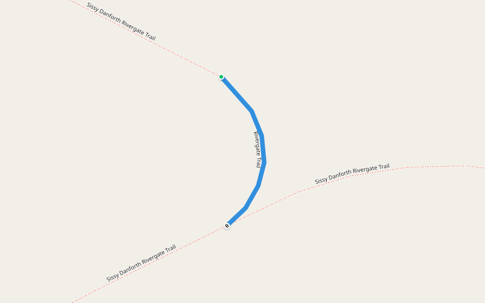 Rivergate Trail walking route map in Theresa