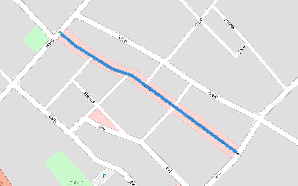 宜城步行街 walking route map in Xiang Yang Shi