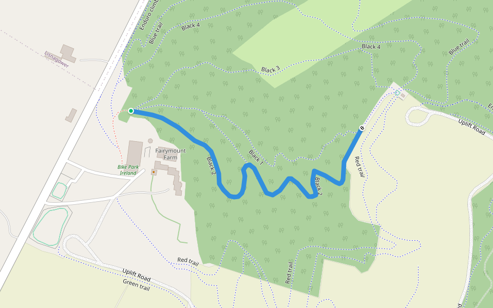 Black 2 walking route map in The Pike