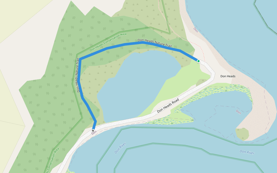 Don Heads Nature Trail walking route map in Don