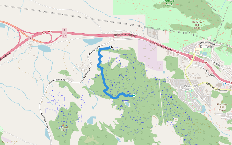 Mine Walking And Running Trail Kamloops, British Columbia Pacer