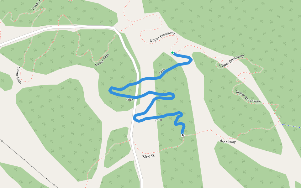 Fifth walking route map in West Windsor