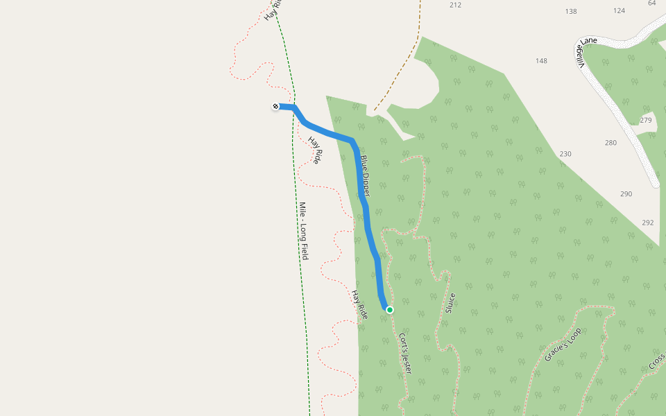 Blue Dipper walking route map in West Windsor