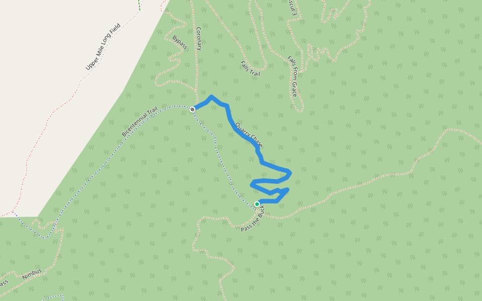Quarry Chase walking route map in West Windsor