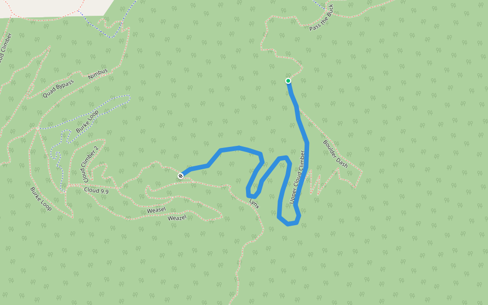Upper Cloud Climber walking route map in West Windsor