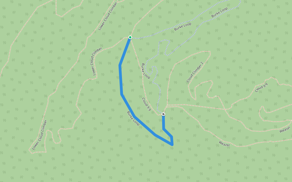 Burke Loop walking route map in West Windsor