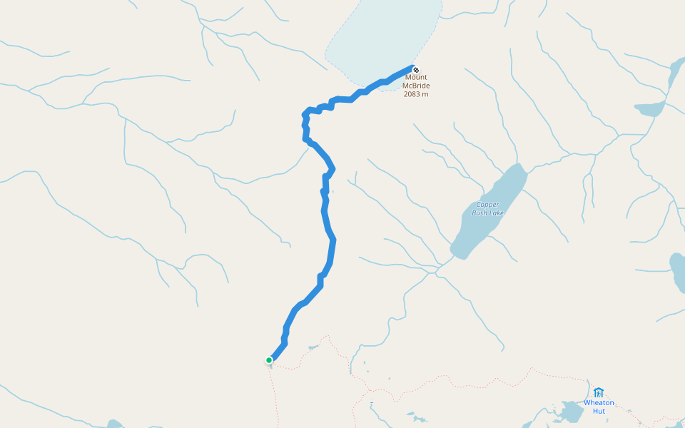 Mount McBride South Ridge Approach and McBride Glacier Route Hiking
