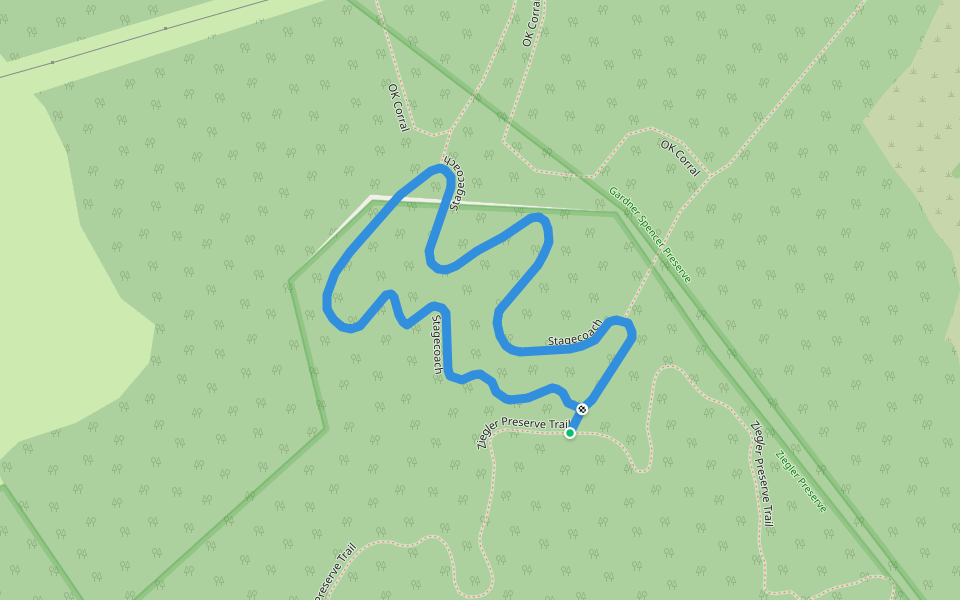 Stagecoach walking route map in Dalton