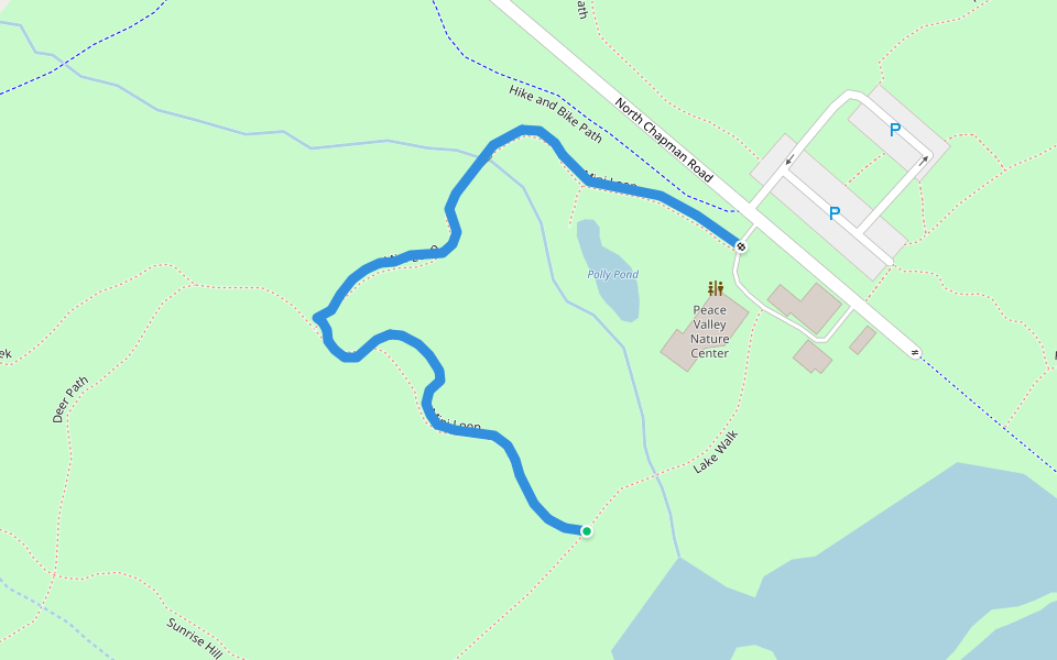 Mini Loop walking route map in New Britain