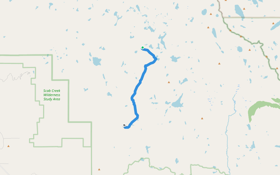 Sylvan Lake Trail walking route map in Boulder