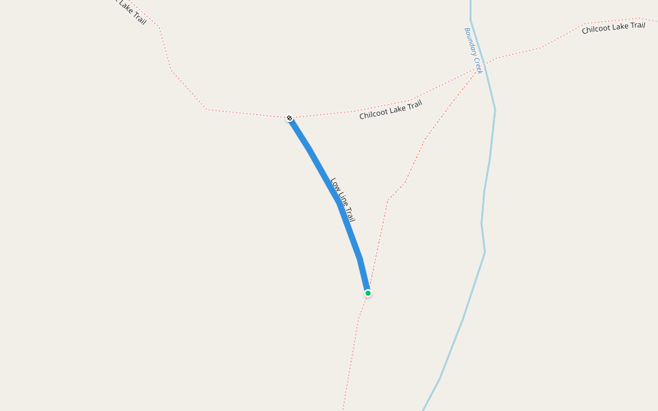 Low Line Trail walking route map in Boulder