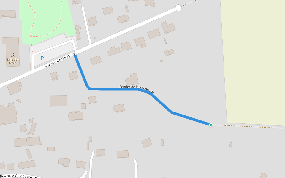 Sentier de la Rougeotte walking route map in Boissy-le-Châtel