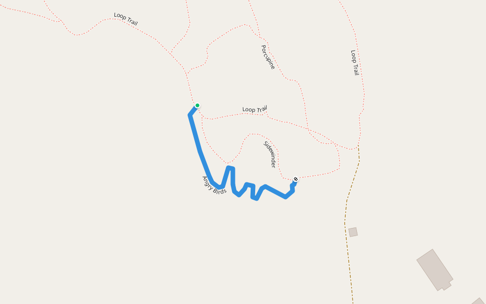 Angry Birds walking route map in Northfield