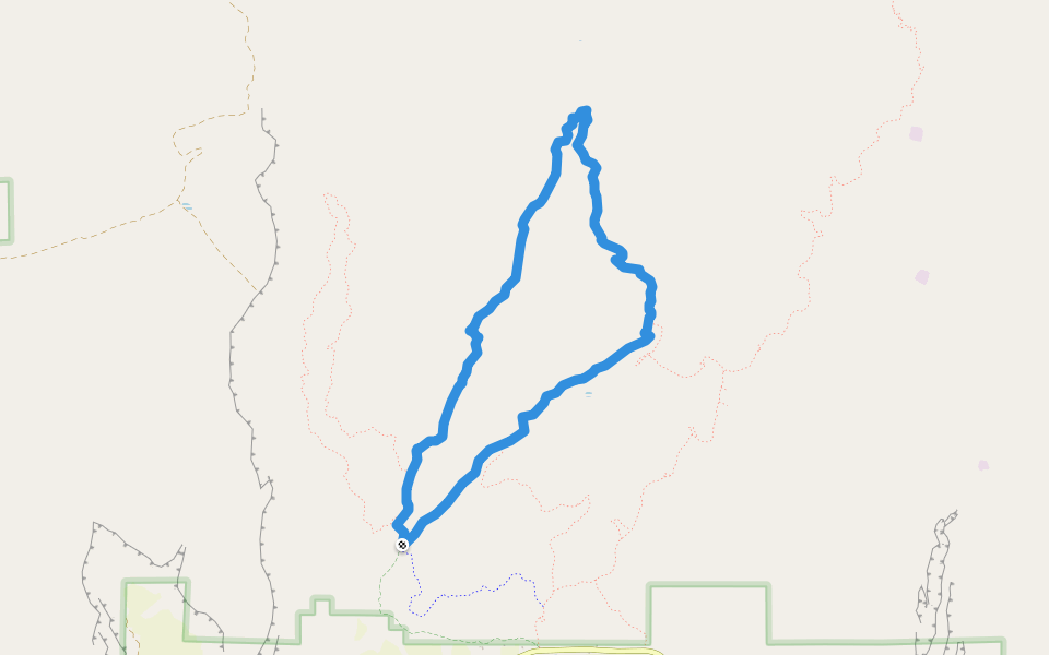East Rock Creek Trail walking route map in Cortez