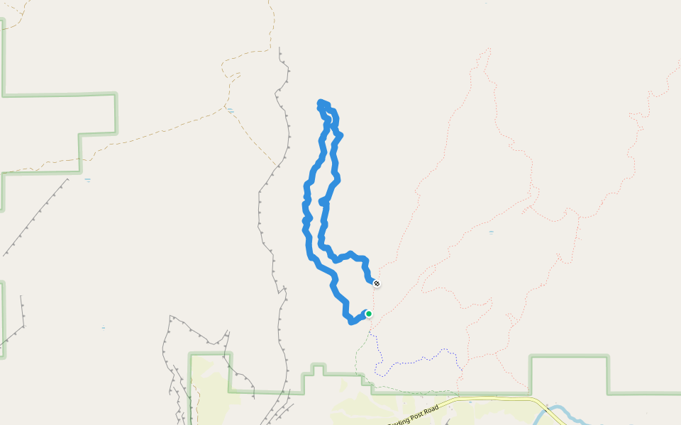 Rock Creek Trail walking route map in Cortez