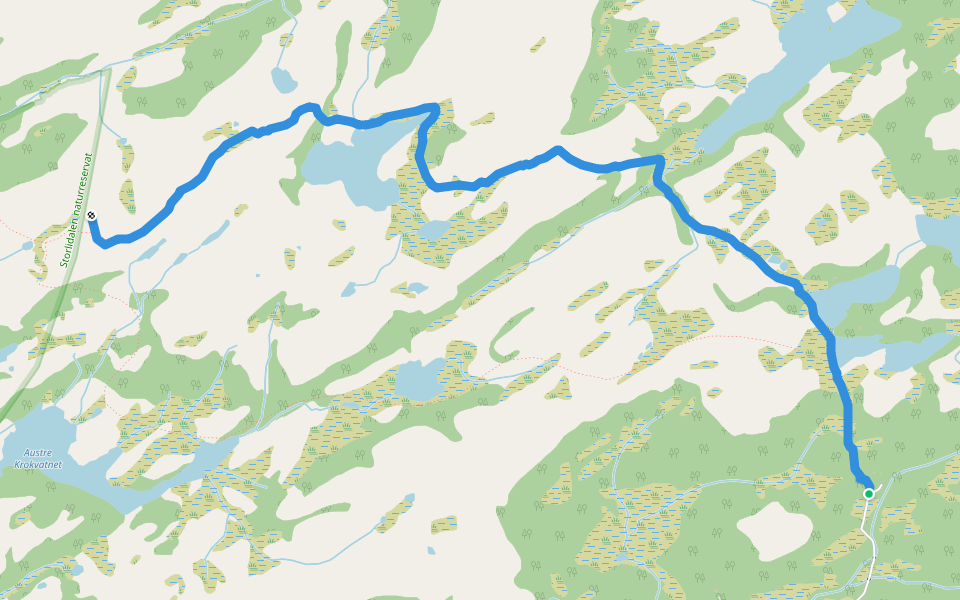 Salan walking route map in Solem