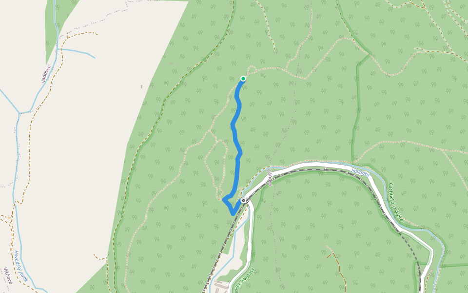 Bleskovy Rodrigez walking route map in Višňové