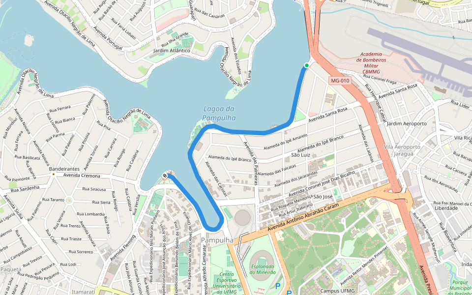 Pista de Cooper da Lagoa da Pampulha