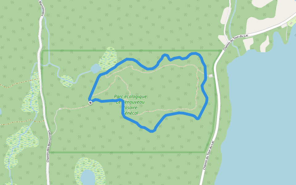 Orignal walking route map in Nominingue
